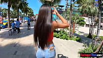 Skinny and pretty Asian teen girlfriend hot sex at the hotel
